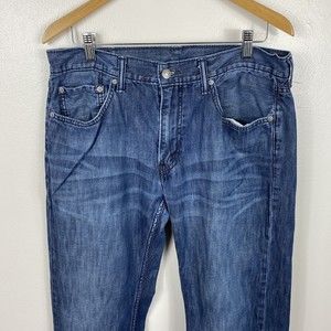 Levis Pants Adult Mens 34 Blue 559 Denim Jeans Pockets Outdoors Casual Men 34x32